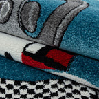 Kids 0460 Blue Kinder Teppich