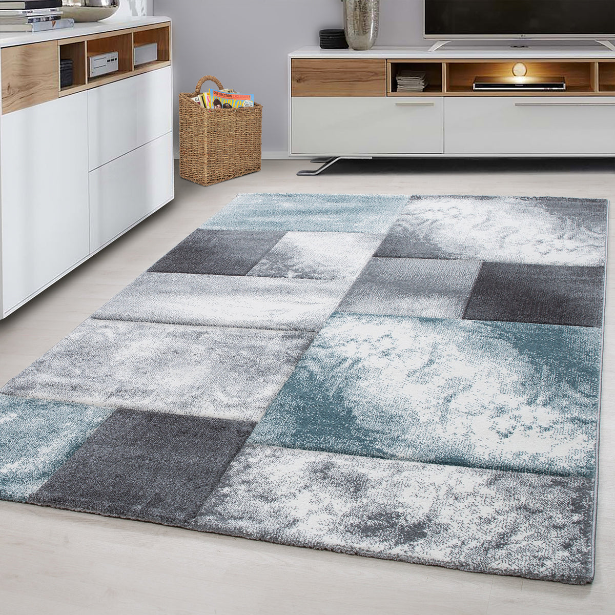Hawaii 1710 Blue Kurzflor Teppich