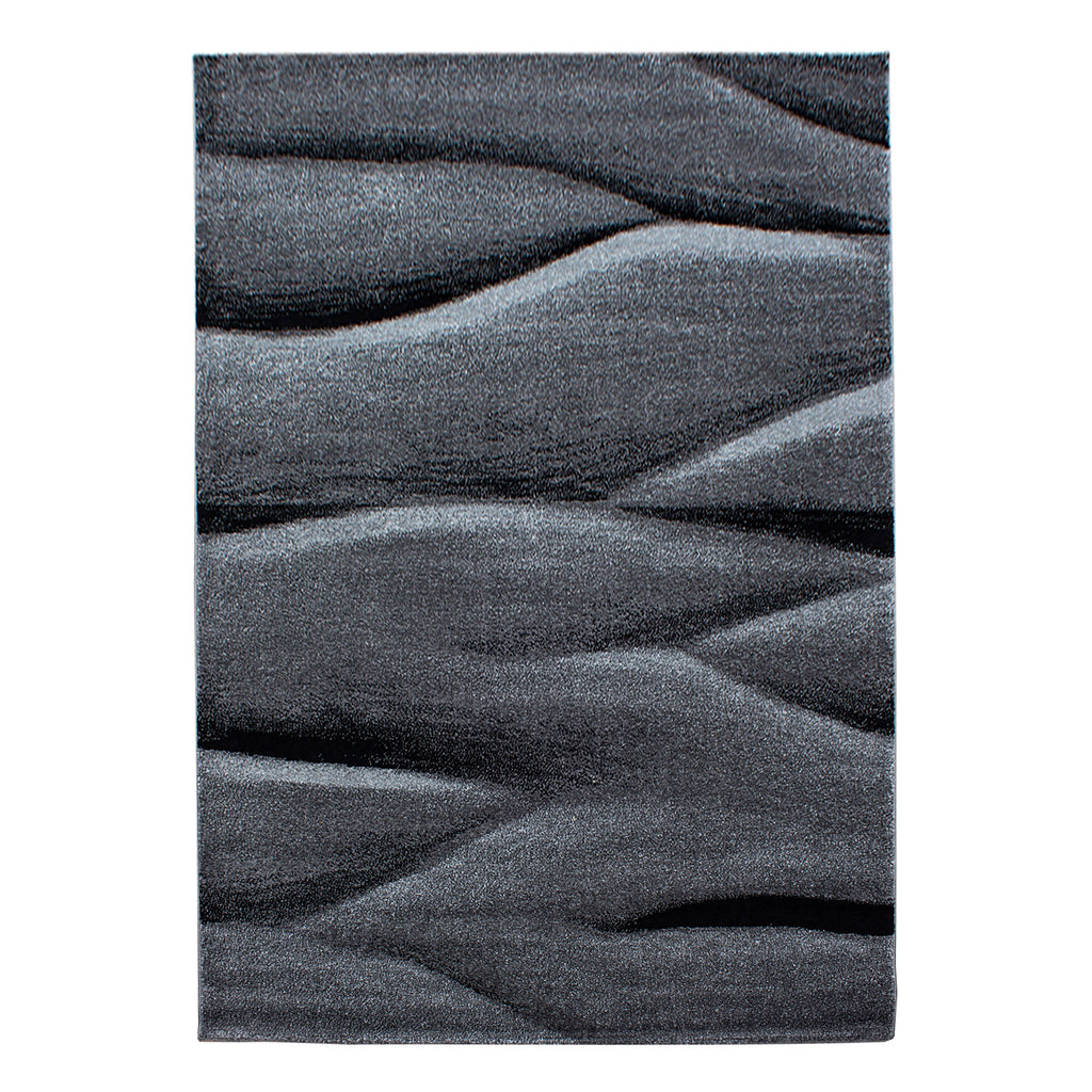 Lucca 1840 Black Kurzflor Teppich