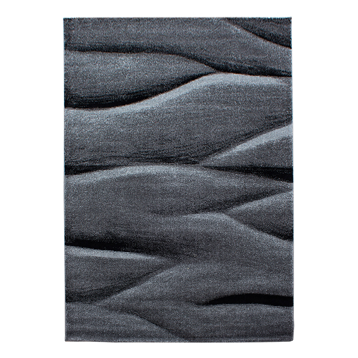 Lucca 1840 Black Kurzflor Teppich