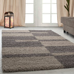 Gala 2505 Taupe Hochflor Teppich