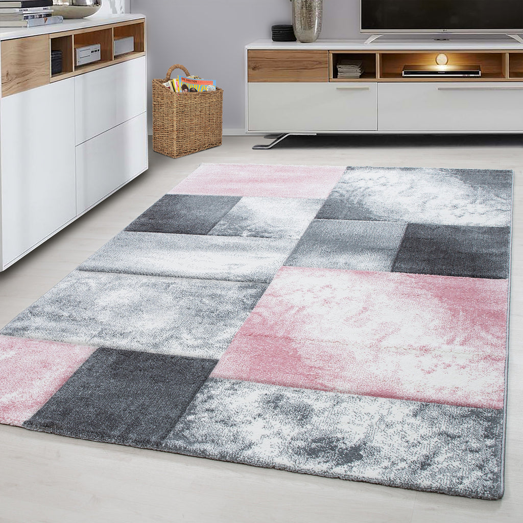 Hawaii 1710 Pink Kurzflor Teppich