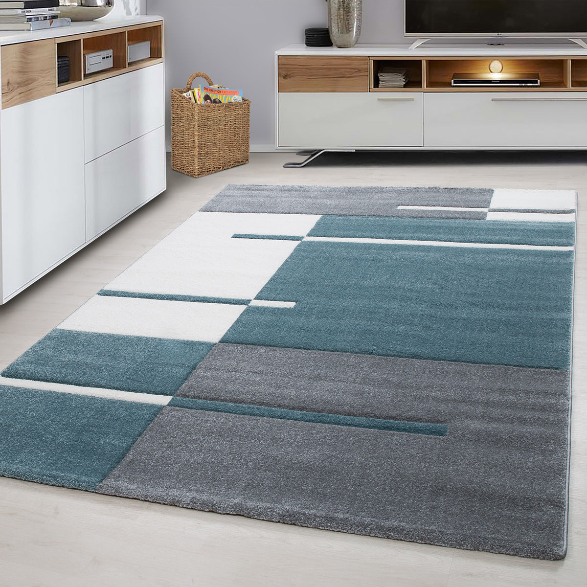 Hawaii 1310 Blue Kurzflor Teppich