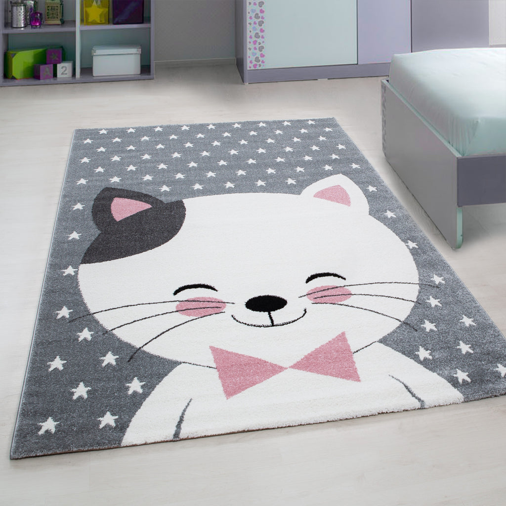 Kids 0550 Pink Kinder Teppich