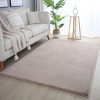 Pouffy 5100 Beige Kurzflor Teppich
