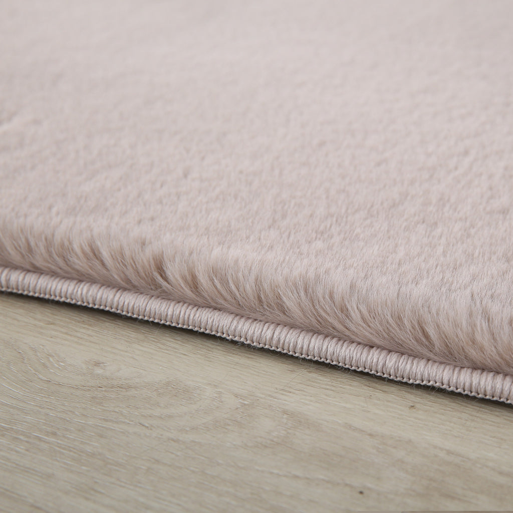 Pouffy 5100 Beige Kurzflor Teppich