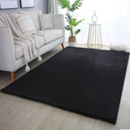 Pouffy 5100 Black Kurzflor Teppich