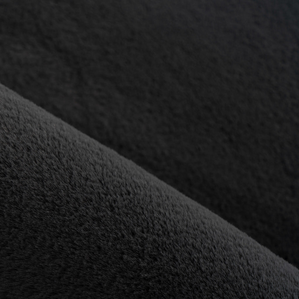 Pouffy 5100 Black Kurzflor Teppich
