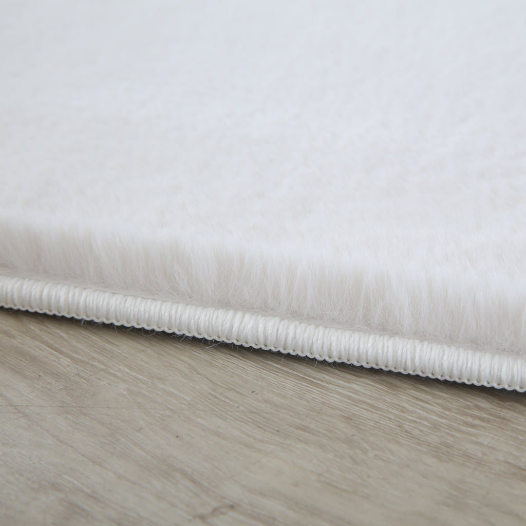 Pouffy 5100 Cream Kurzflor Teppich
