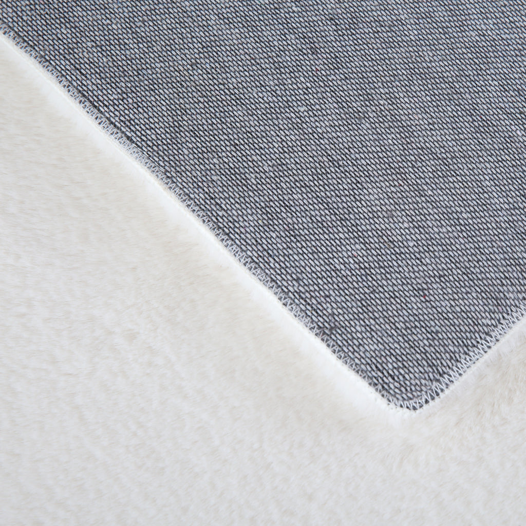 Pouffy 5100 Cream Kurzflor Teppich