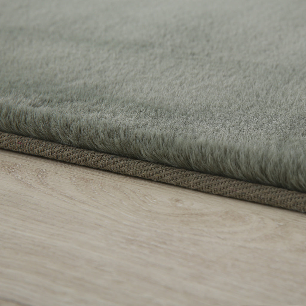 Pouffy 5100 Green Kurzflor Teppich