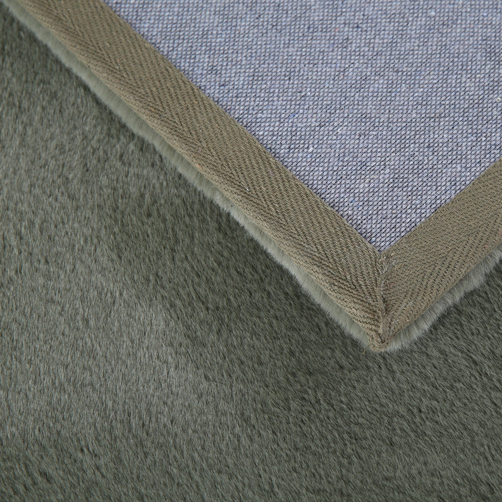 Pouffy 5100 Green Kurzflor Teppich