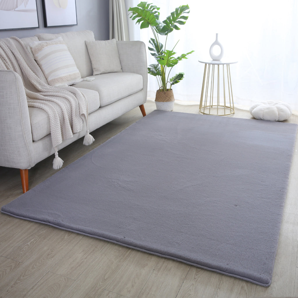 Pouffy 5100 Grey Kurzflor Teppich
