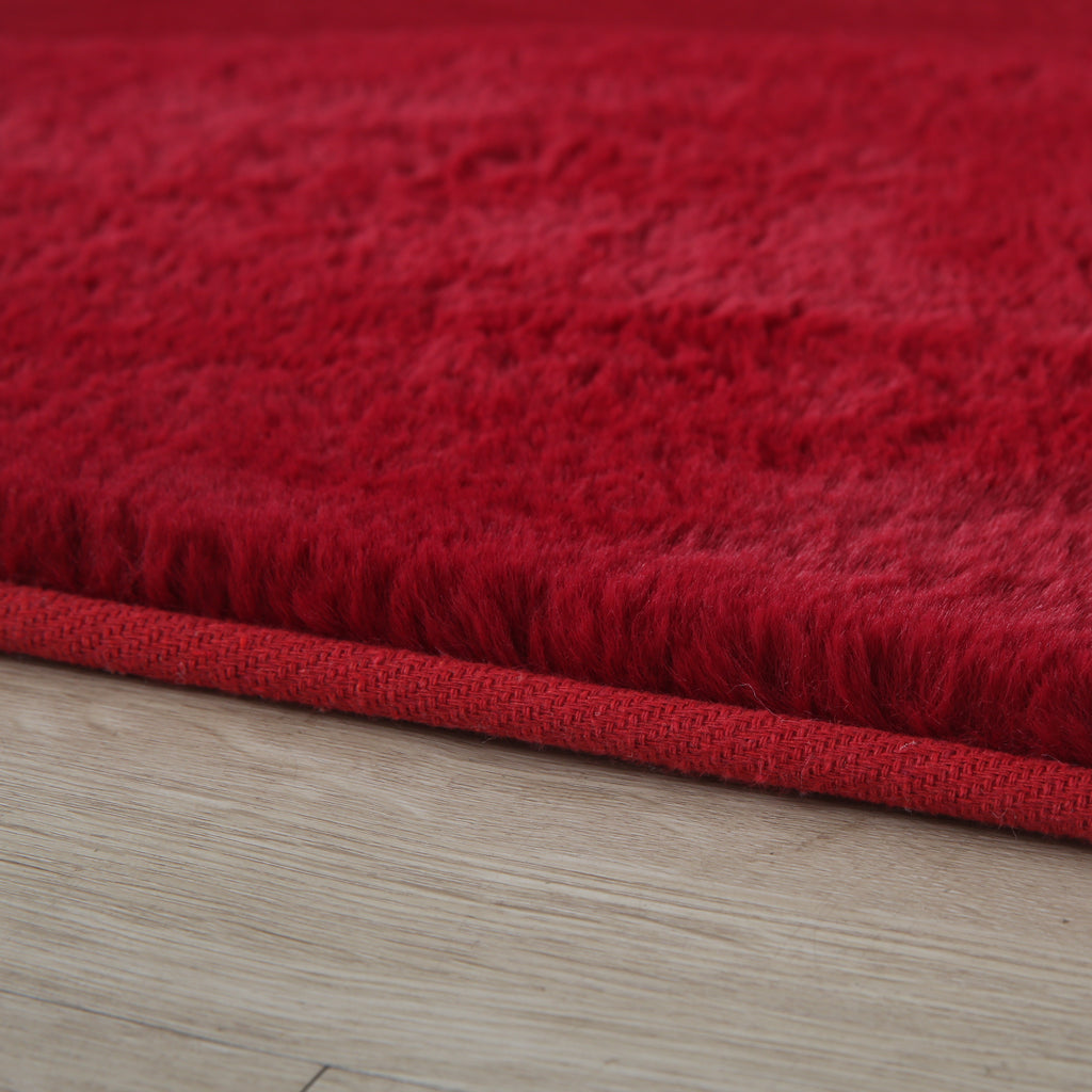 Pouffy 5100 Red Kurzflor Teppich