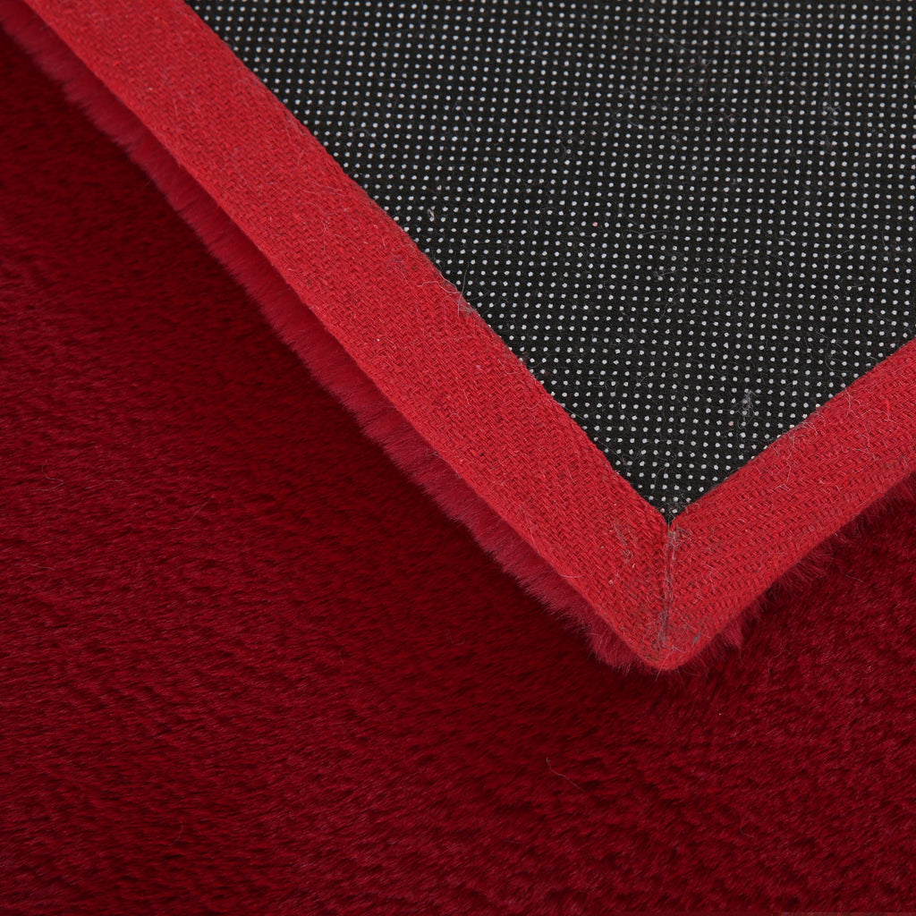 Pouffy 5100 Red Kurzflor Teppich