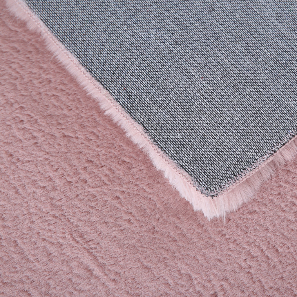 Pouffy 5100 Rose Kurzflor Teppich