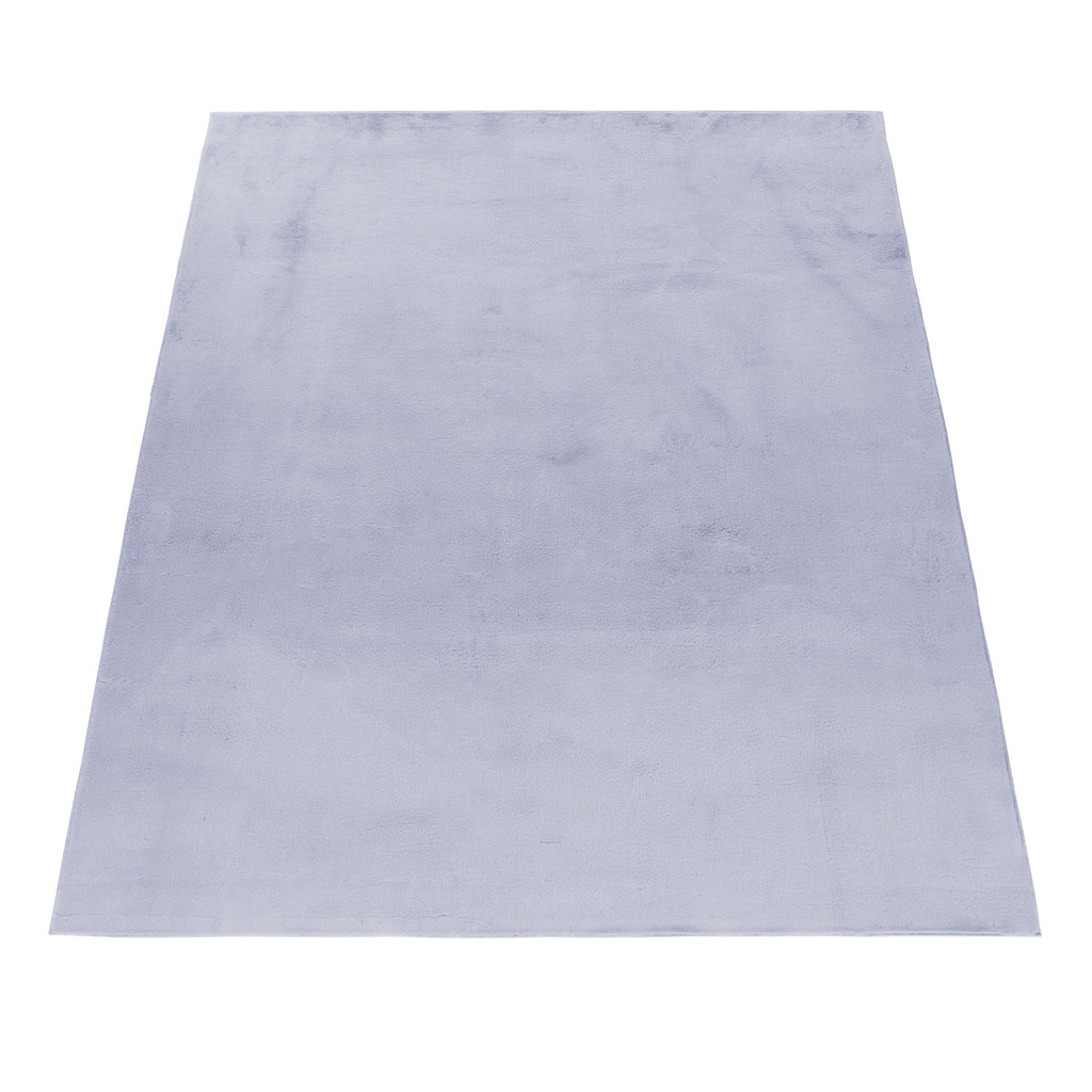 Pouffy 5100 Silver Kurzflor Teppich