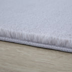 Pouffy 5100 Silver Kurzflor Teppich