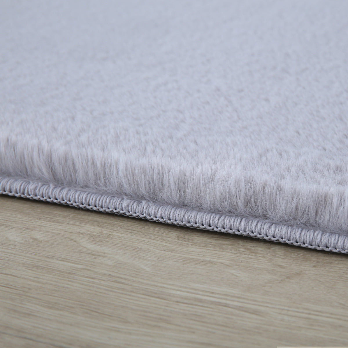 Pouffy 5100 Silver Kurzflor Teppich