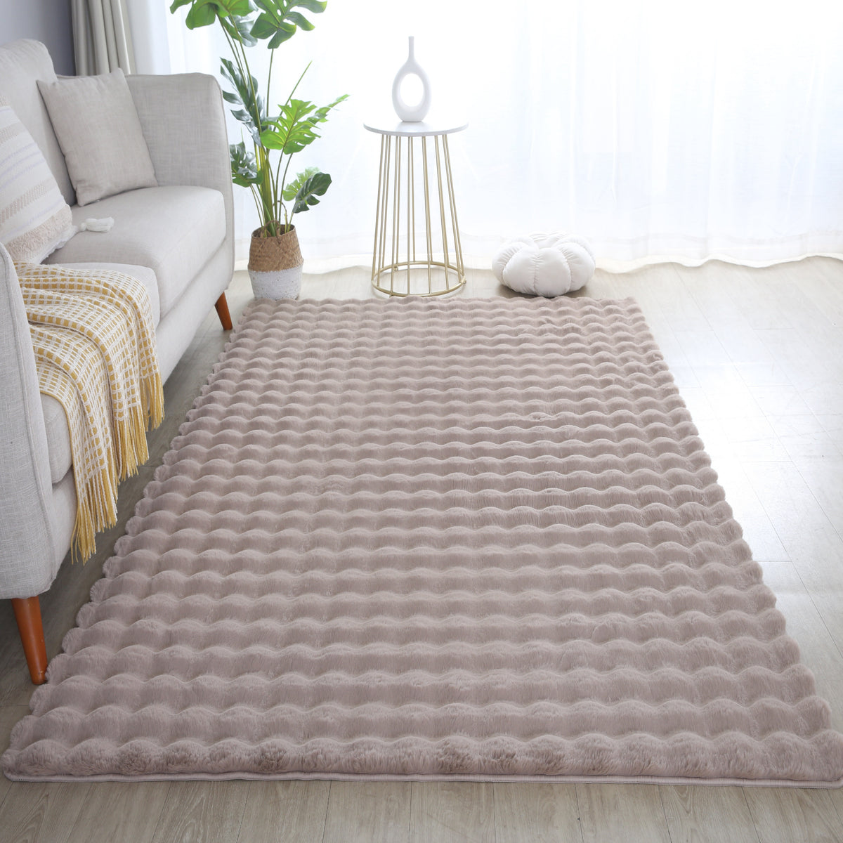 Ambiance 5110 Beige Waschbarer Teppich