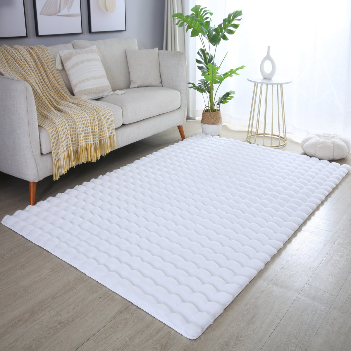 Ambiance 5110 White Waschbarer Teppich