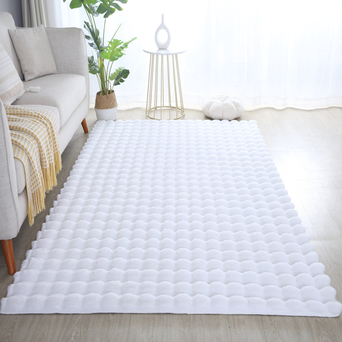 Ambiance 5110 White Waschbarer Teppich