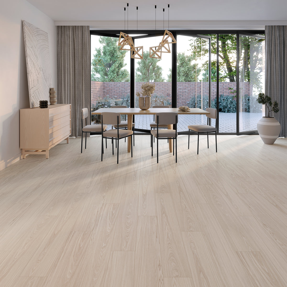 Solenta Esche Getragen Klebevinyl – Raumbeispiel 2