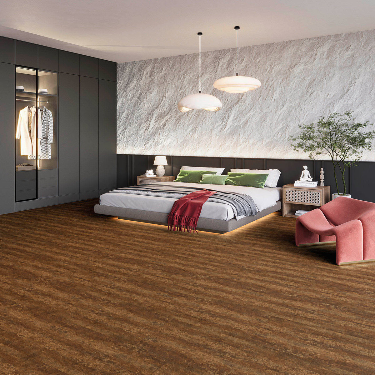 Dornova Metall Rost Klebevinyl – Raumbeispiel 1