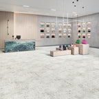 Dornova Patchwork Beige Klebevinyl – Raumbeispiel 1