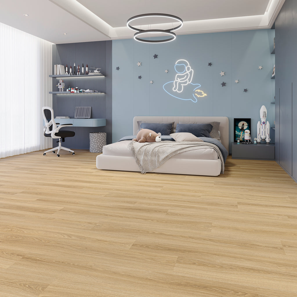 Alvora Eiche Frost Klebevinyl – Raumbeispiel 1
