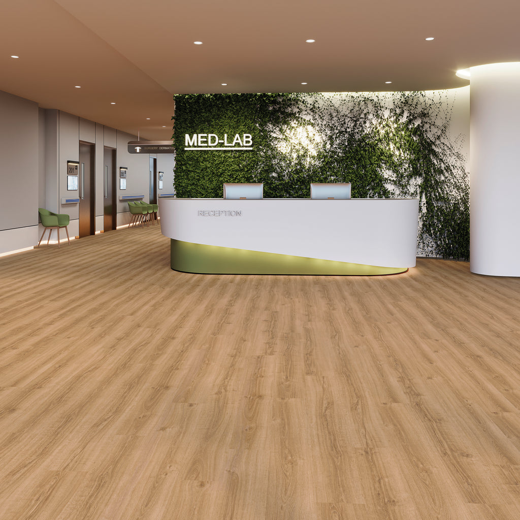 Alvora Eiche Sommer Klebevinyl – Raumbeispiel 1