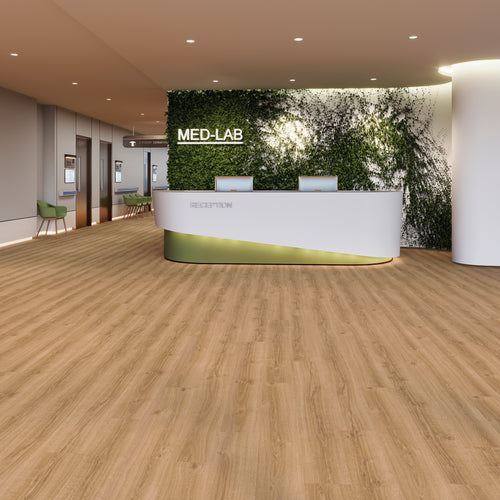 Alvora Eiche Sommer Klebevinyl – Raumbeispiel 1