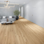 Amara Eiche Creme Klebevinyl – Raumbeispiel 1