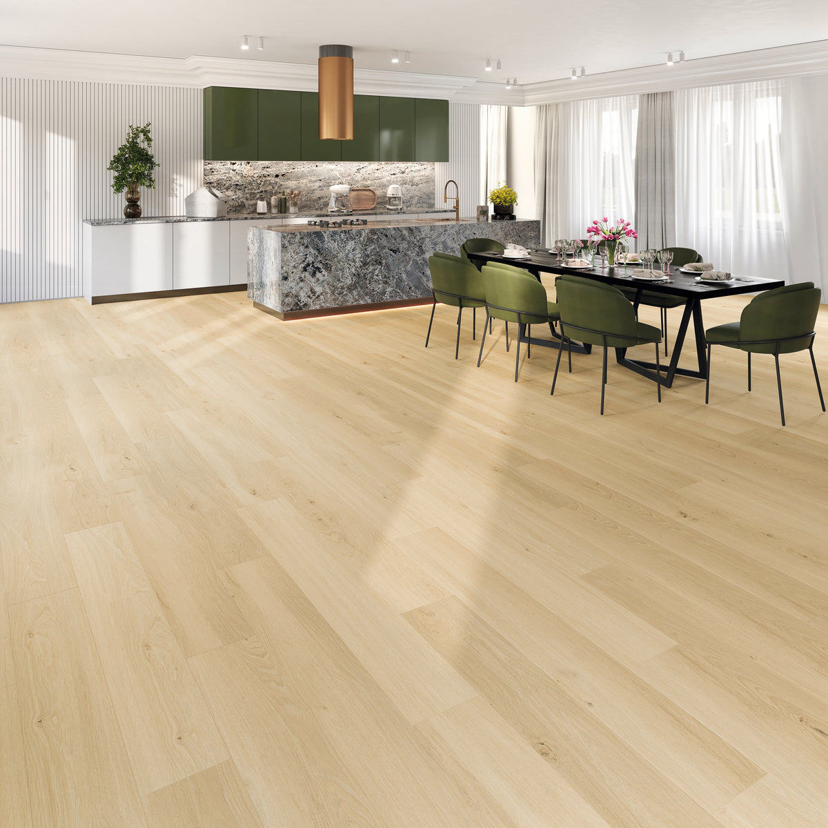 Amara Eiche Nordic Klebevinyl – Raumbeispiel 1
