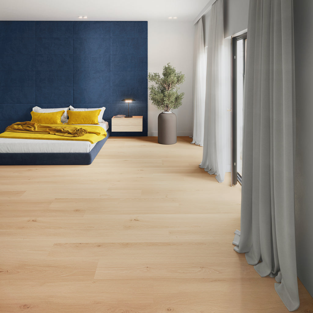 Amara Eiche Blond Klebevinyl – Raumbeispiel 1