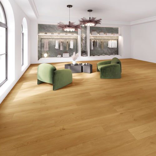 Amara Eiche Natura Klebevinyl – Raumbeispiel 1