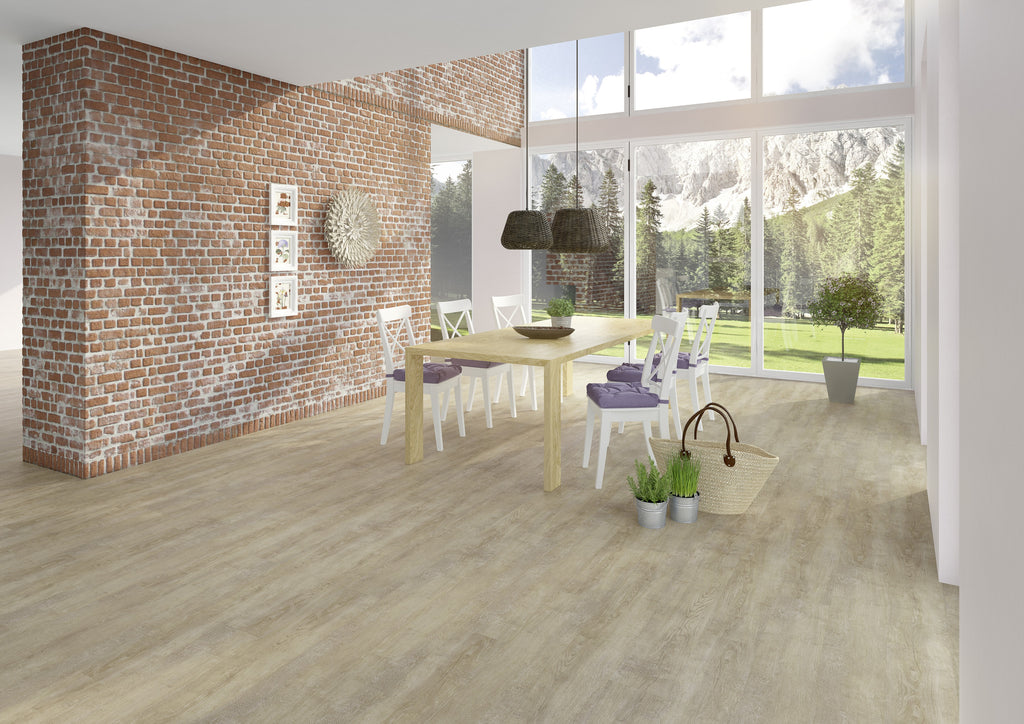 Odense Eiche Vanille – Klickvinyl 5mm – Raumbeispiel 1