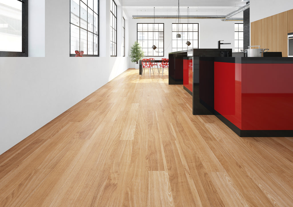 Solenta Eiche Hell Klebevinyl – Raumbeispiel 1