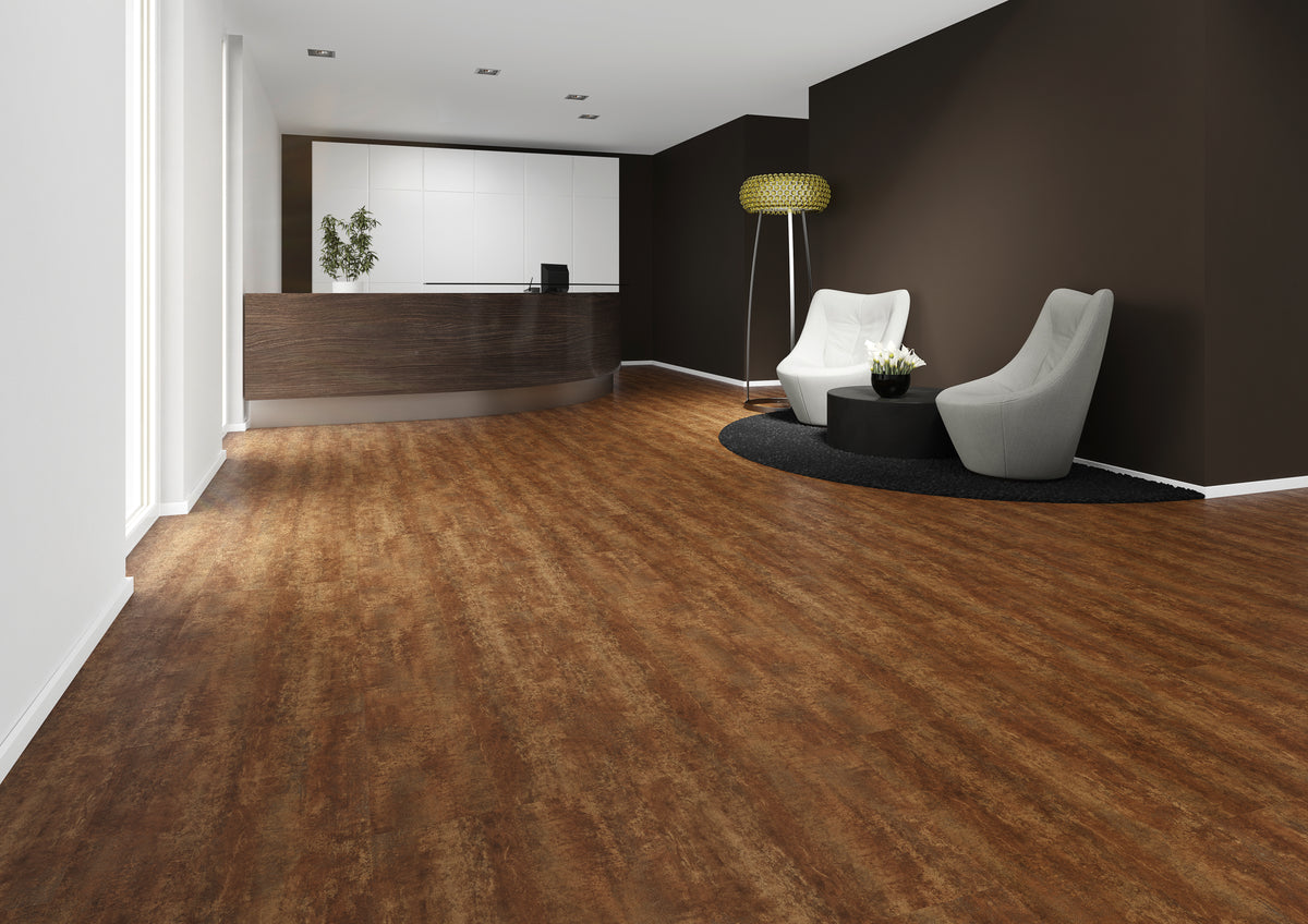 Dornova Metall Rost Klebevinyl – Raumbeispiel 2