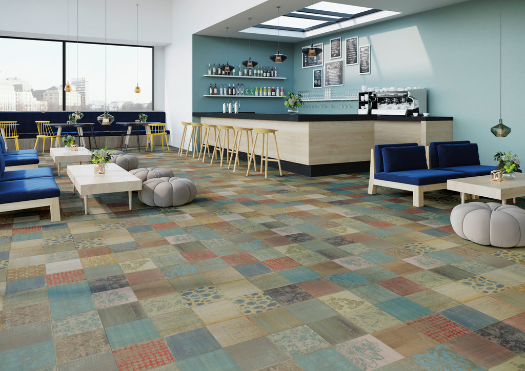 Dornova Ornament Mix Klebevinyl – Raumbeispiel 3