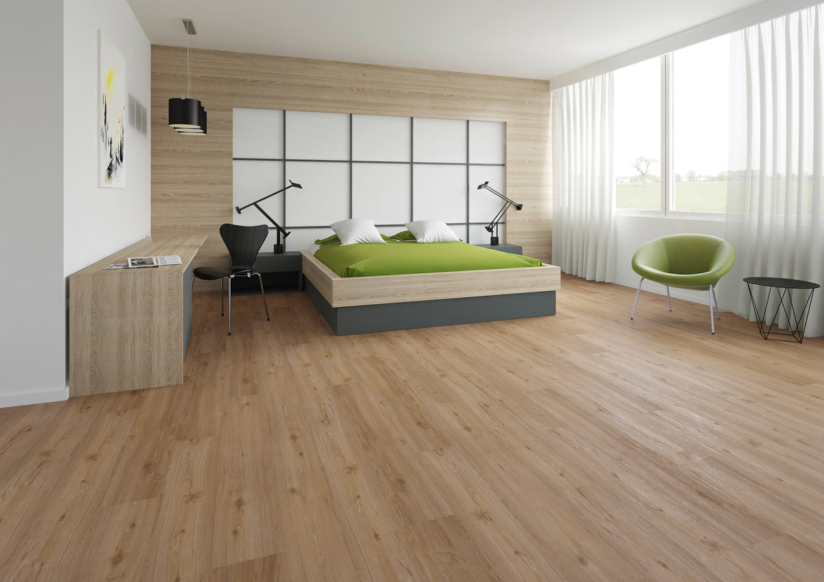 Dornova Eiche Frühling Klebevinyl – Raumbeispiel 2