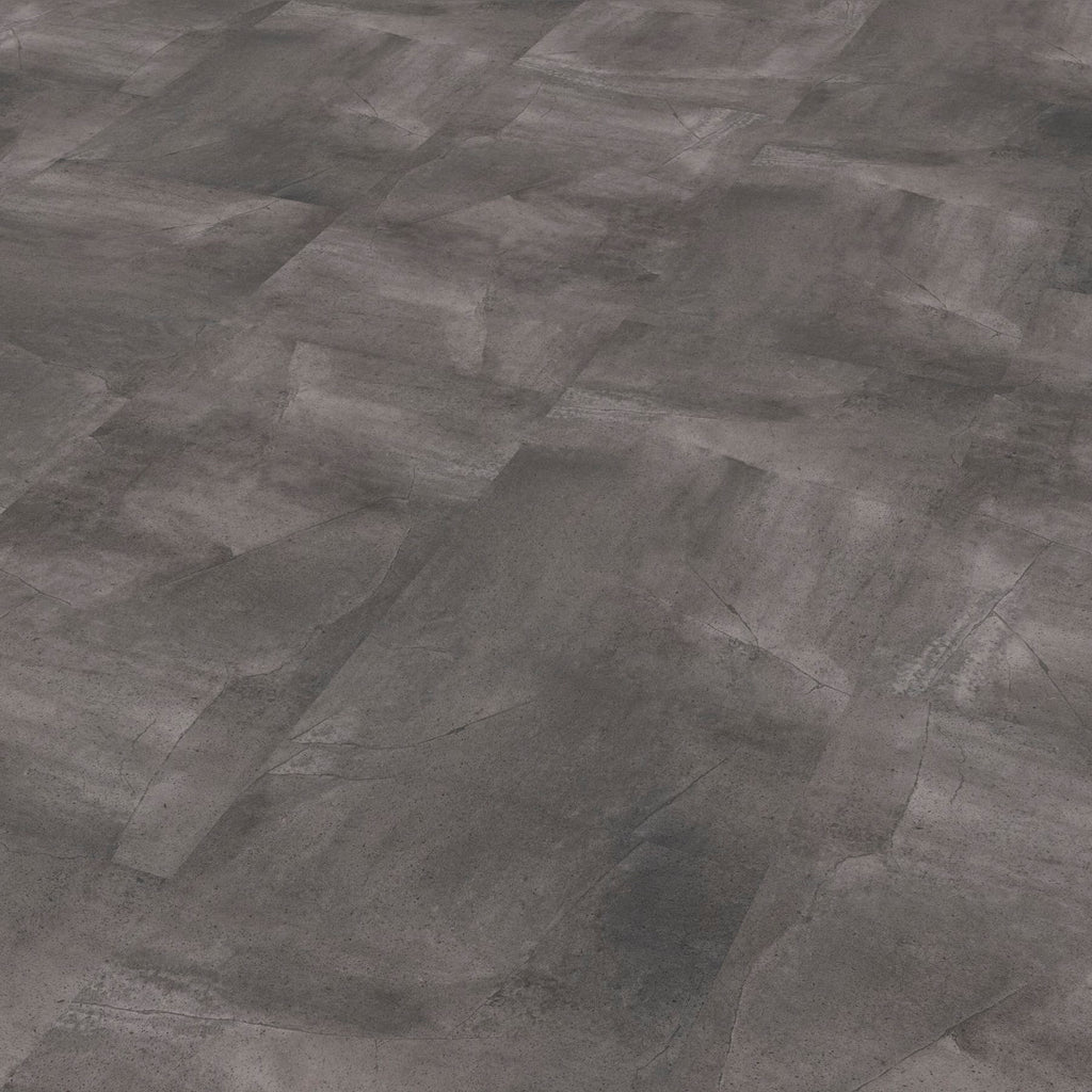 JAB Anstoetz Dark Concrete Klebevinyl – Raumbeispiel