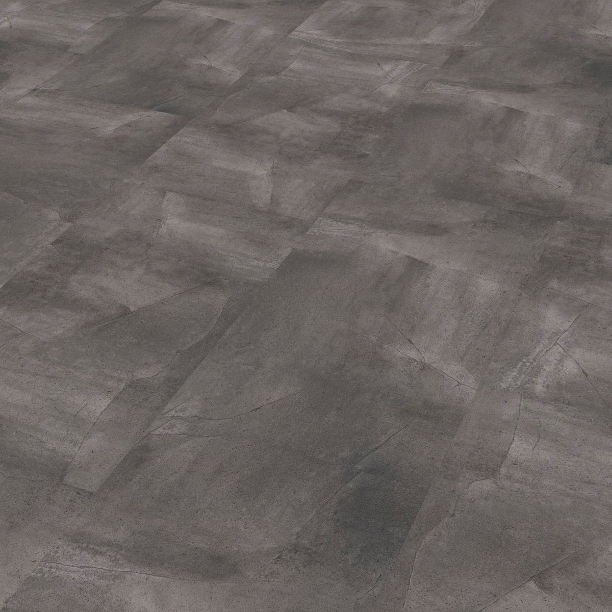 JAB Anstoetz Dark Concrete Klebevinyl – Raumbeispiel