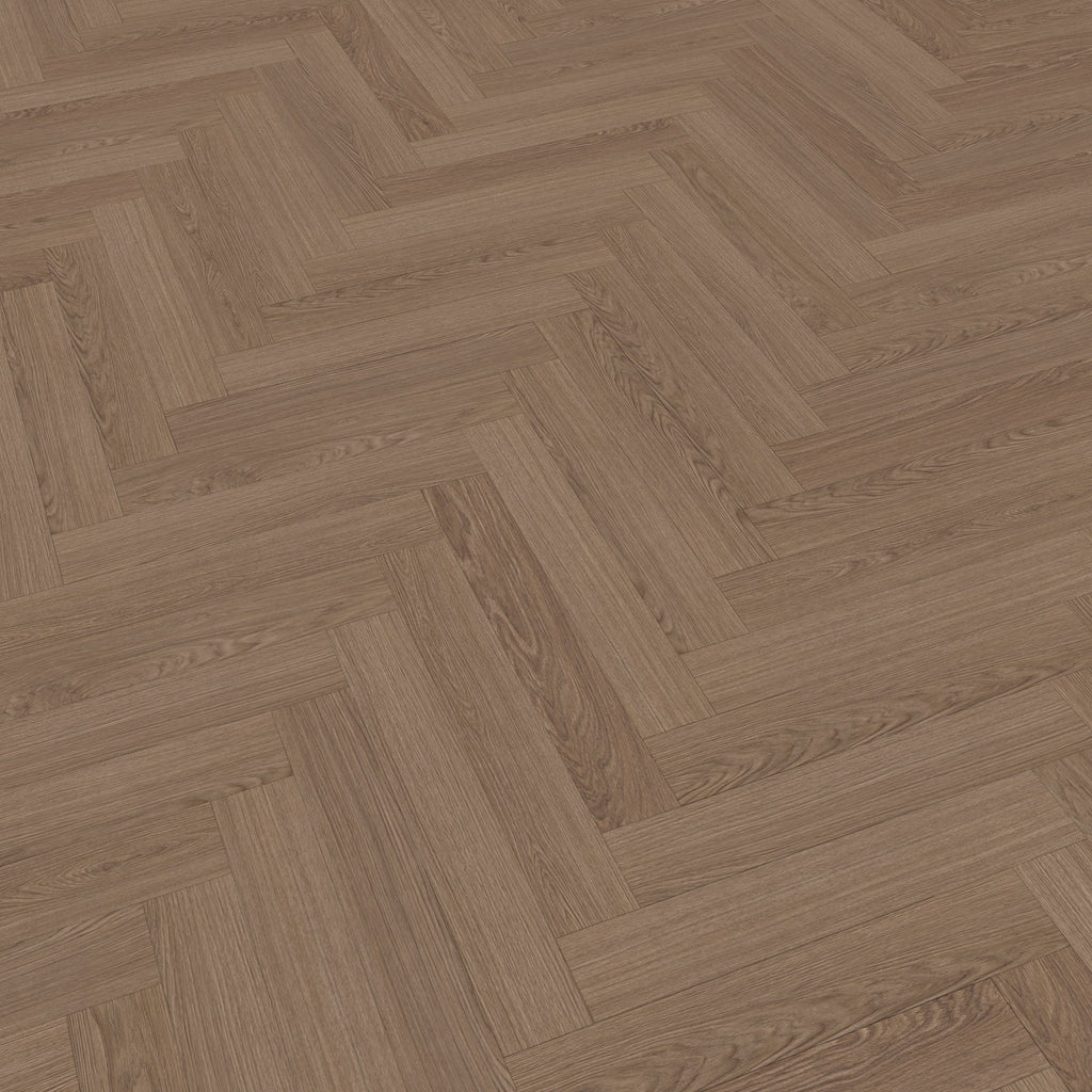 JAB Anstoetz Avalon Oak Herringbone Klebevinyl – Raumbeispiel
