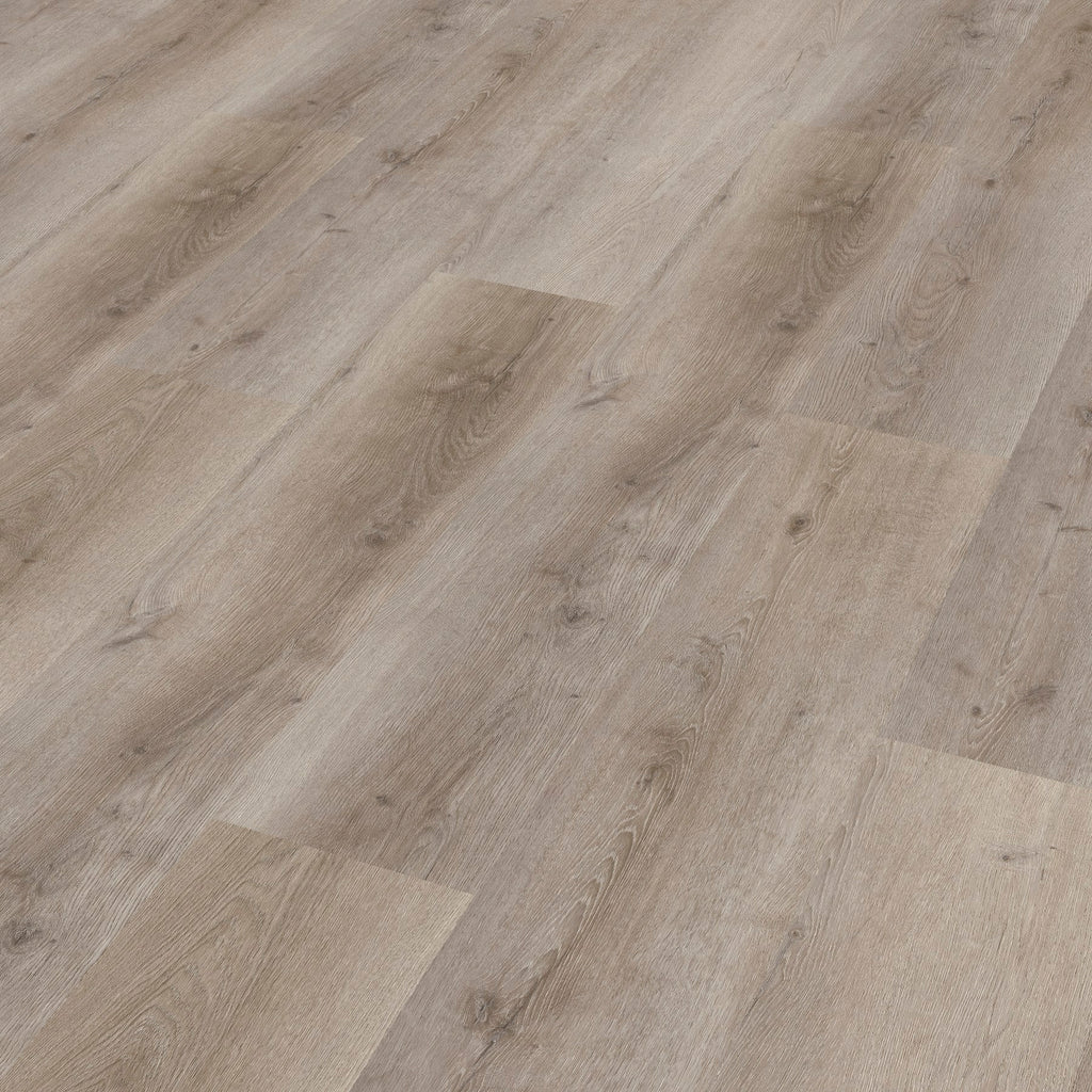 JAB Anstoetz Brushed Oak Grey Klickvinyl – Raumbeispiel
