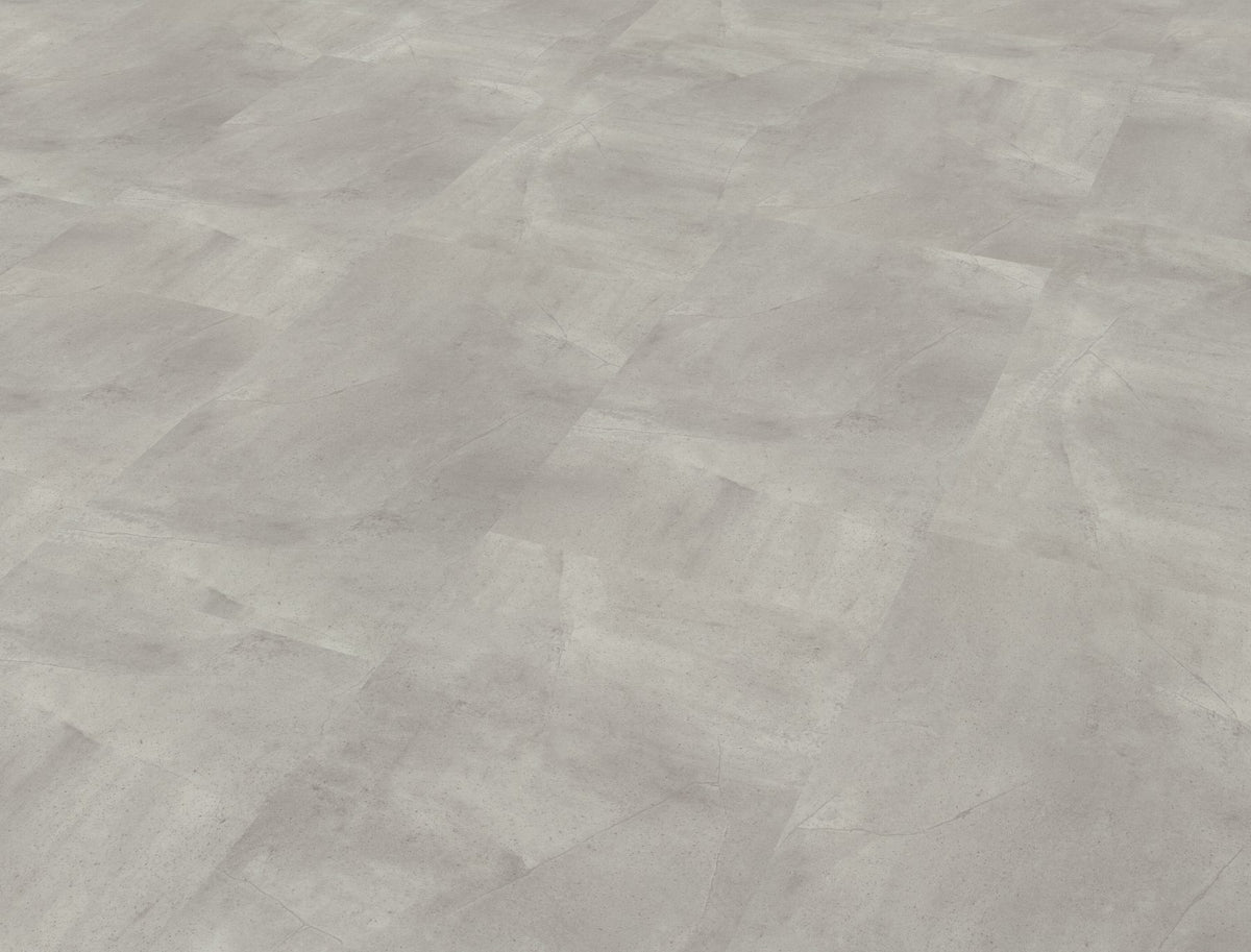 JAB Anstoetz Light Concrete Klickvinyl – Raumbeispiel