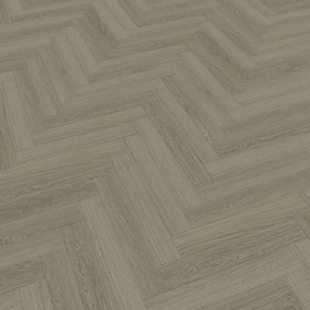 JAB Anstoetz Stroud Oak Herringbone  õ Klickvinyl – Raumbeispiel