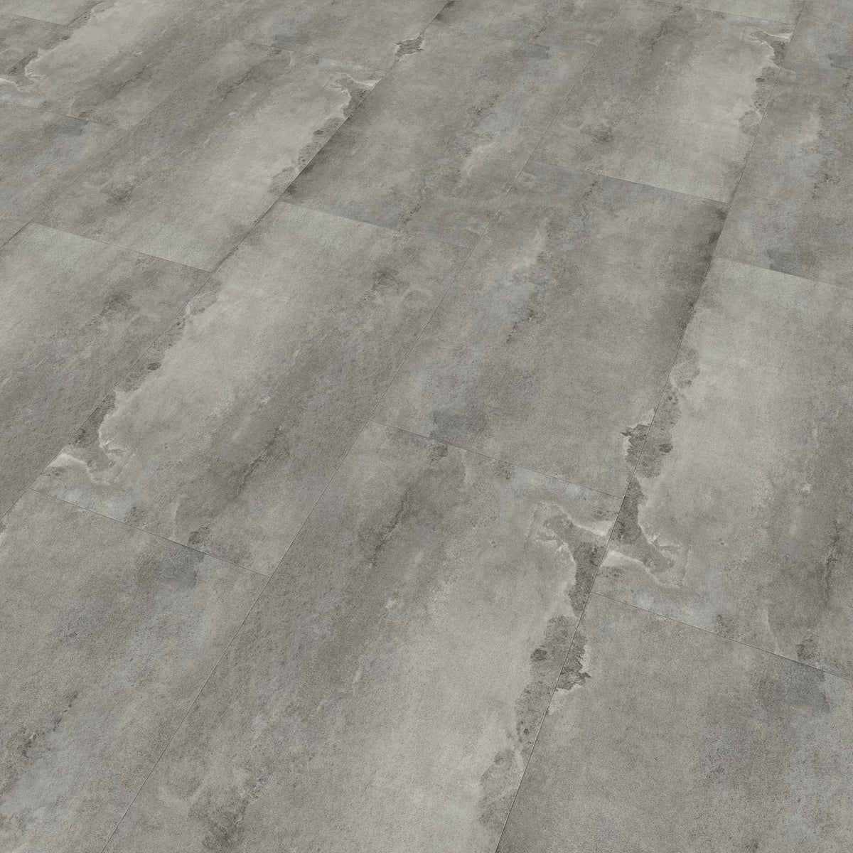 JAB Anstoetz Used Concrete Grey Klickvinyl – Raumbeispiel