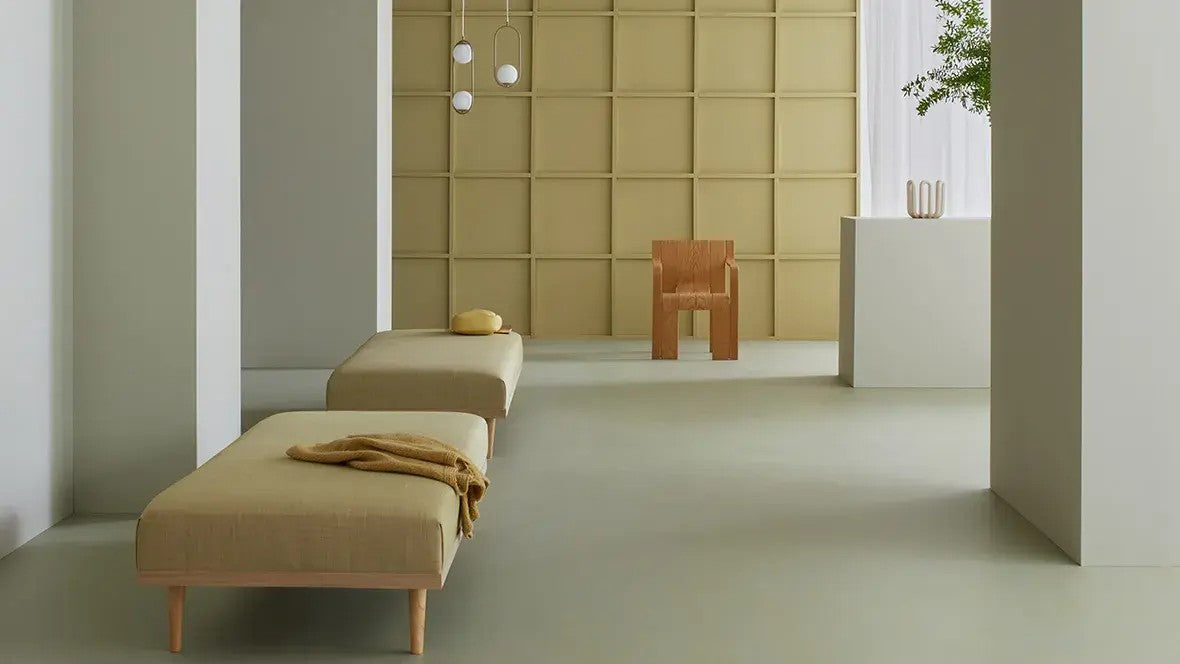 Cavero Linoleumboden 200cm | Farbe: Beige Hell | Raumbild 1 (Beispielbild, Farbe kann abweichen)