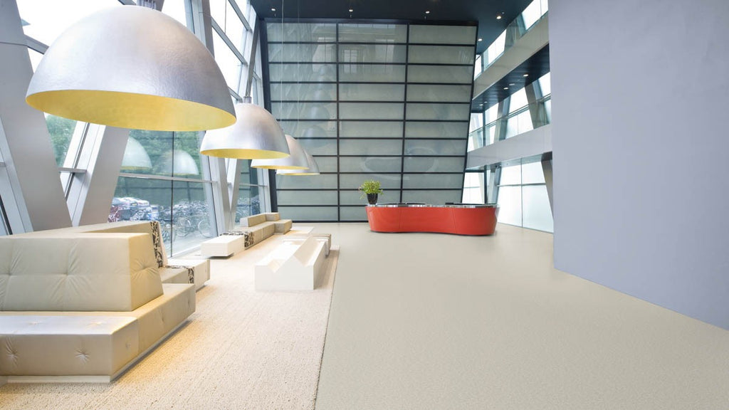 Pirelano PVC-Boden homogen 200cm | Farbe: Kieselgrau | Raumbild 1 (Beispielbild, Farbe kann abweichen)